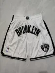 Brooklyn Nets Pocket White Basketball Shorts Brooklyn Nets Pocket White Basketball Shorts