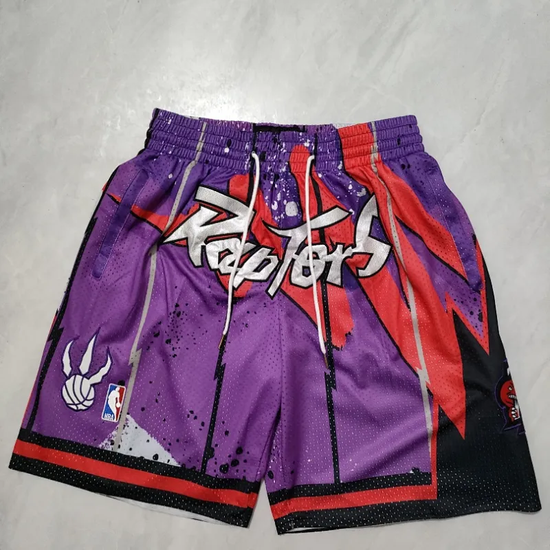 Toronto Raptors Pocket Purple Basketball Shorts