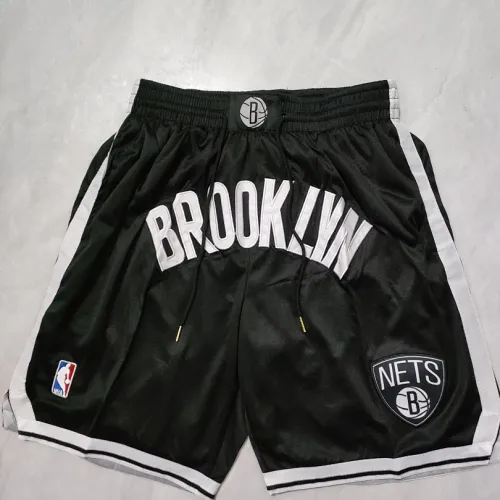 Brooklyn Nets Pocket Black Basketball Shorts