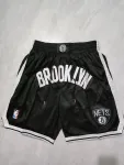 Brooklyn Nets Pocket zwarte basketbalshort Brooklyn Nets Pocket Black Basketball Shorts