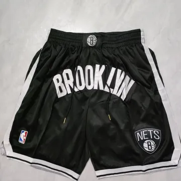 Short de basket-ball noir à poches des Brooklyn Nets