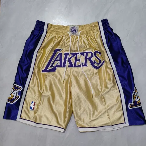 Los Angeles Lakers Hall of Fame Pocket Gold Basketball Shorts
