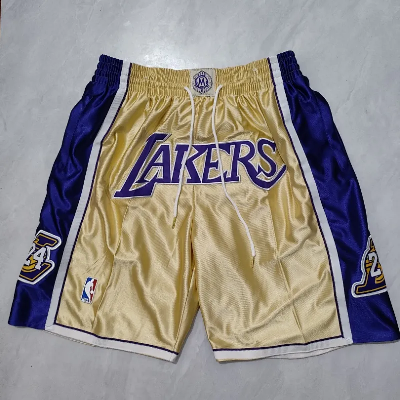 Short de basket-ball « Pocket Gold » des Lakers de Los Angeles, modèle Hall of Fame