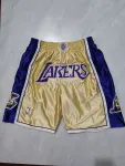 Short de basket-ball « Pocket Gold » des Lakers de Los Angeles, modèle « Hall of Fame » Short de basket-ball « Pocket Gold » des Lakers de Los Angeles, modèle Hall of Fame