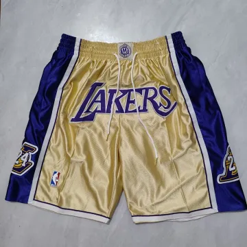 Los Angeles Lakers Hall of Fame Pocket Gold Basketball Shorts