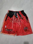 Short de basket rouge « Pocket » des Miami Heat Miami Heat Pocket Red Basketball Shorts