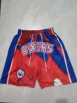 Philadelphia 76ers – Rote Basketball-Shorts mit Taschen Philadelphia 76ers Pocket Red Basketball Shorts
