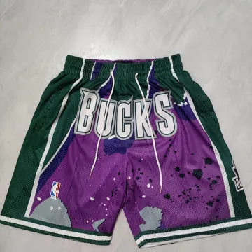 Milwaukee Bucks Pocket Purple Basketball Shorts