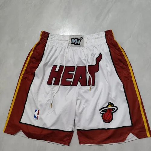 Miami Heat Pocket White Basketball Shorts