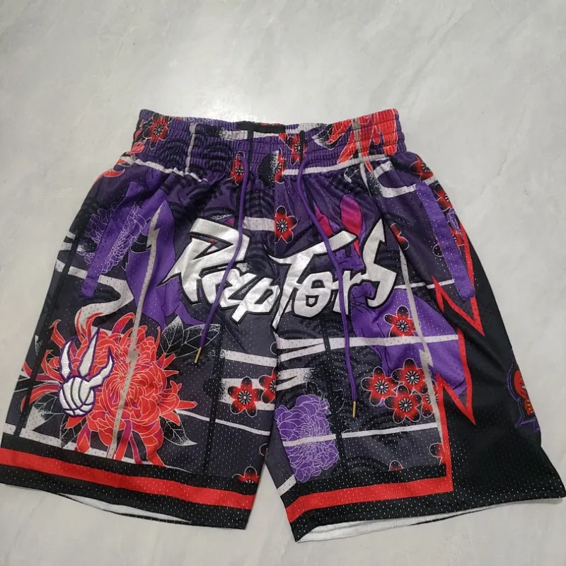 Toronto Raptors Pocket Purple Basketball Shorts