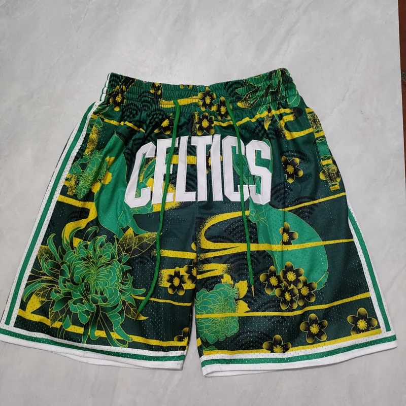 Boston Celtics Pocket Green Basketball Shorts