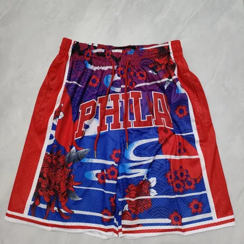 Philadelphia 76ers Pocket Blue Basketball Shorts
