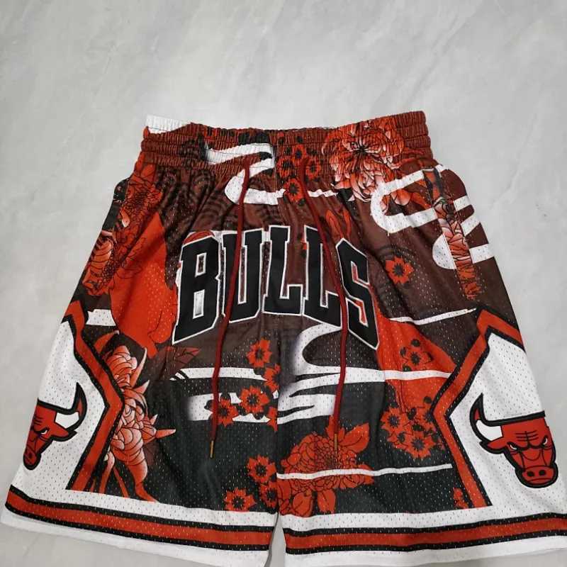 Chicago Bulls Pocket Red Basketball Shorts