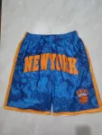 New York Knicks Pocket Blue Basketball Shorts New York Knicks Pocket Blue Basketball Shorts