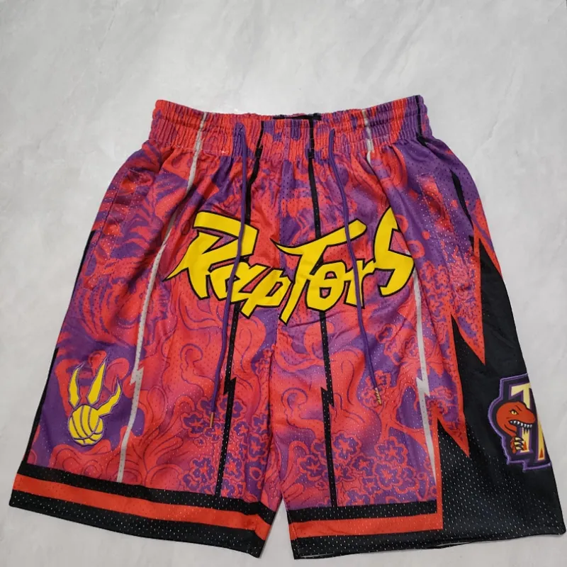 Toronto Raptors Pocket Purple Basketball Shorts
