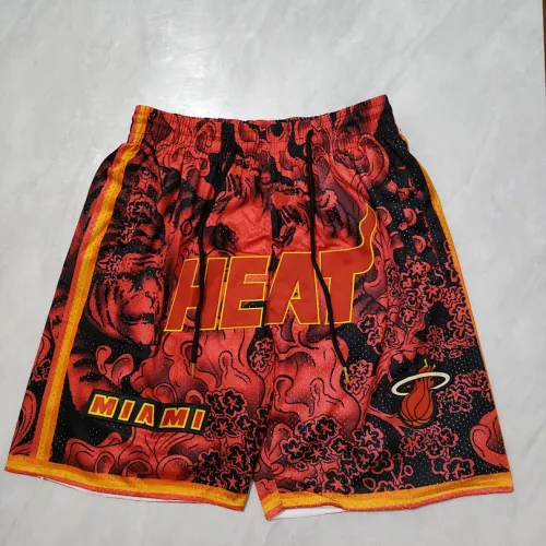 Miami Heat Pocket Red Basketball Shorts