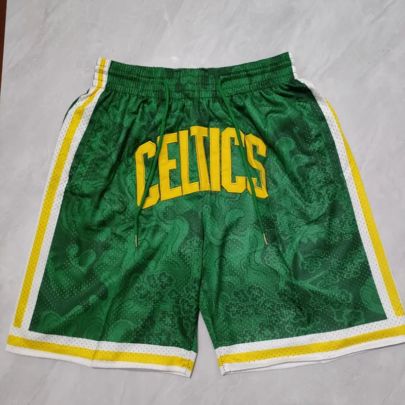 Boston Celtics Pocket Green Basketball Shorts