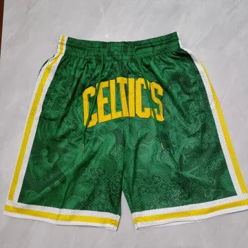 Calções de basquetebol «Pocket Green» dos Boston Celtics
