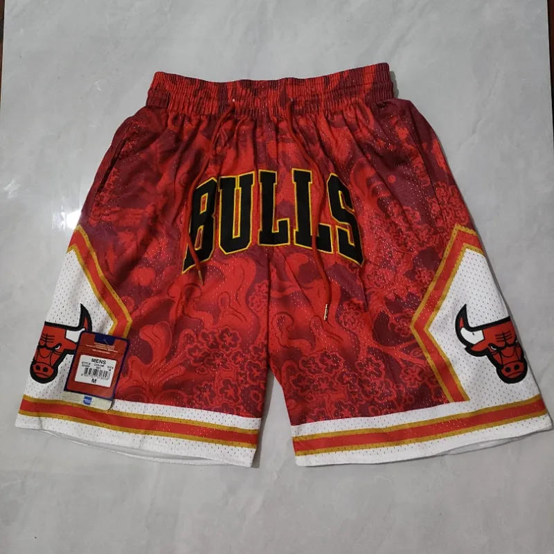 Chicago Bulls Pocket Red Basketball Shorts