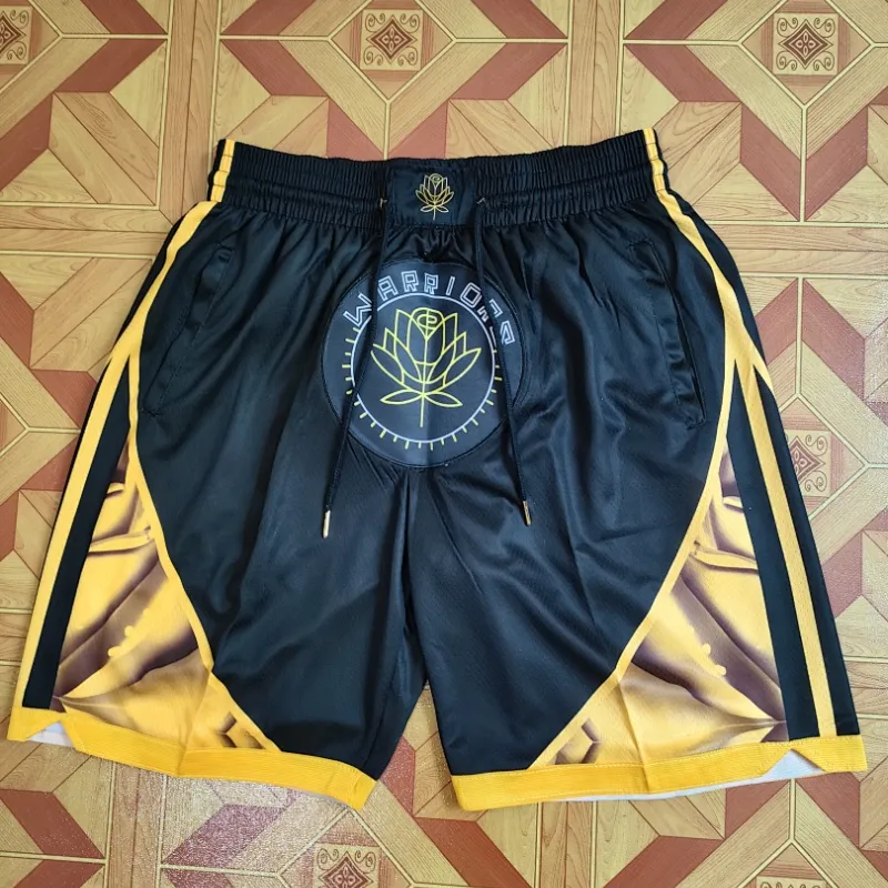 Golden State Warriors 2023 City Edition Pocket Black Basketball Shorts
