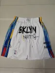 Brooklyn Nets 2023 City Edition Pocket White Basketball Shorts Brooklyn Nets 2023 City Edition Pocket White Basketball Shorts