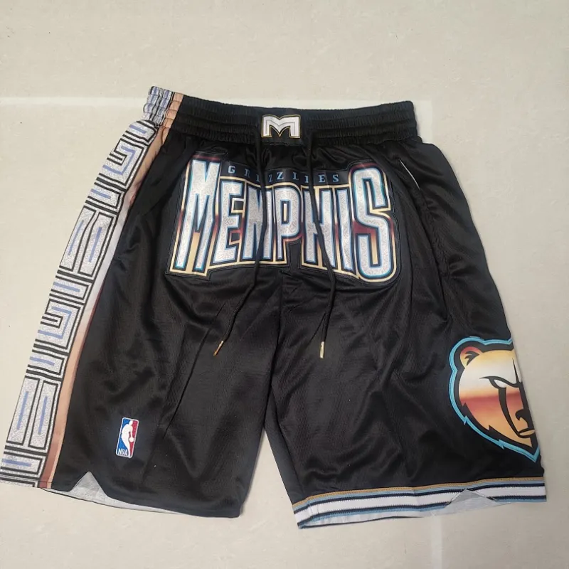 Memphis Grizzlies 2023 City Edition Pocket Black Basketball Shorts