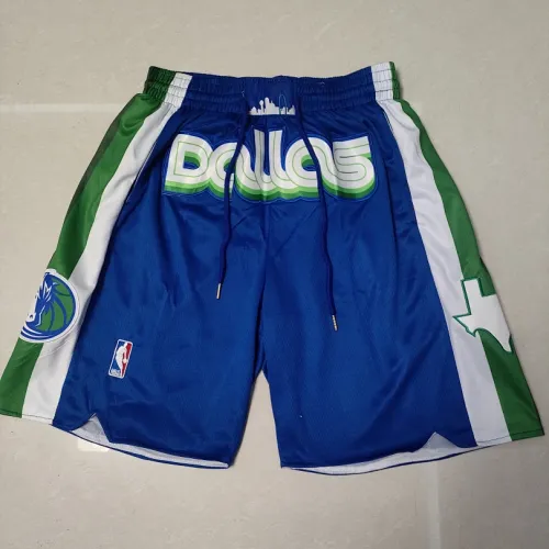 Dallas Mavericks 2023 City Edition Pocket Blue Basketball Shorts