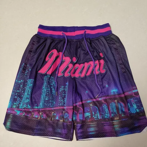 Miami Heat Pocket Purple Basketball Shorts