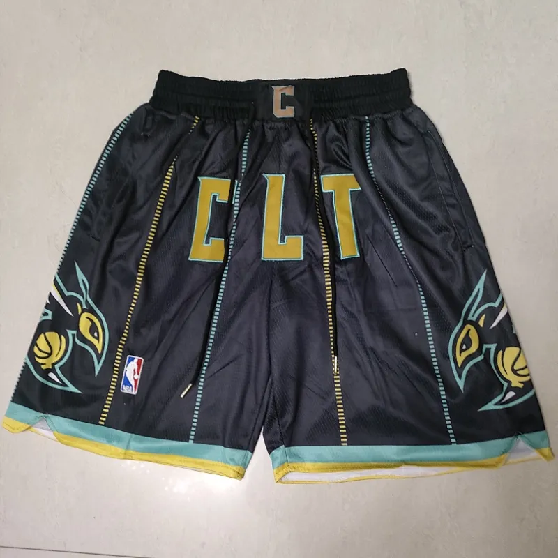 Charlotte Hornets 2023 City Edition Pocket Black Basketball Shorts