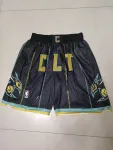 Calções de basquetebol pretos de bolso «City Edition» dos Charlotte Hornets 2023 Charlotte Hornets 2023 City Edition Pocket Black Basketball Shorts
