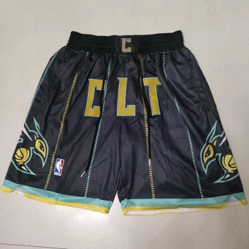 Short de basket-ball noir « City Edition » des Charlotte Hornets 2023, format poche