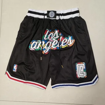 Short de basket-ball noir « City Edition » des LA Clippers 2023, format poche