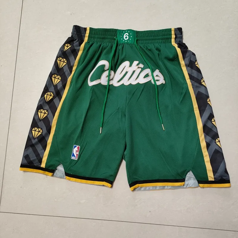 Boston Celtics 2023 City Edition Pocket Green Basketball Shorts