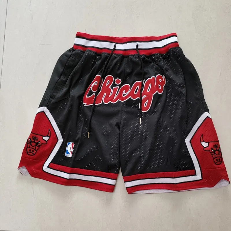 Chicago Bulls Pocket Black Basketball Shorts