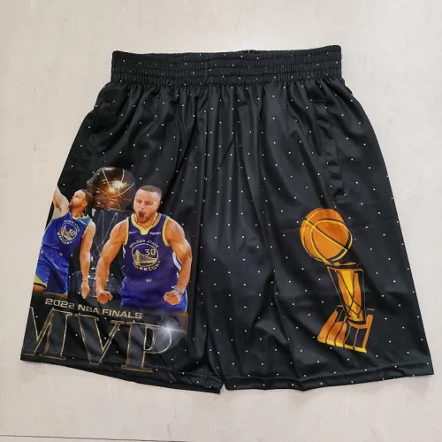 Short de basket noir des Golden State Warriors