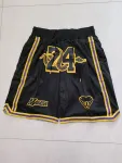Calções de basquetebol pretos com bolsos dos Los Angeles Lakers Los Angeles Lakers Pocket Black Basketball Shorts