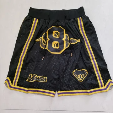 Short de basket noir à poches des Lakers de Los Angeles