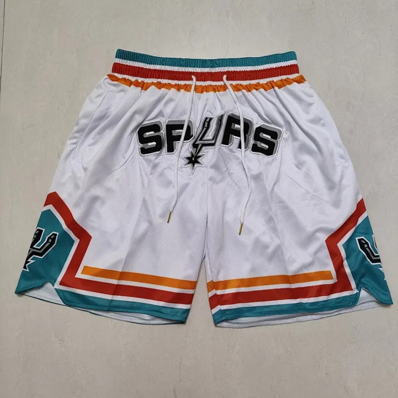 San Antonio Spurs City Edition Pocket White Basketball Shorts