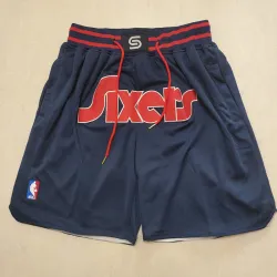 Philadelphia 76ers City Edition Pocket Navy Basketball Shorts - product photo Philadelphia 76ers City Edition Pocket Navy Basketball Shorts