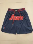 Philadelphia 76ers City Edition Pocket Navy Basketball Shorts