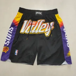 Phoenix Suns City Edition Pocket Black Basketball Shorts - product photo Phoenix Suns City Edition Pocket Black Basketball Shorts