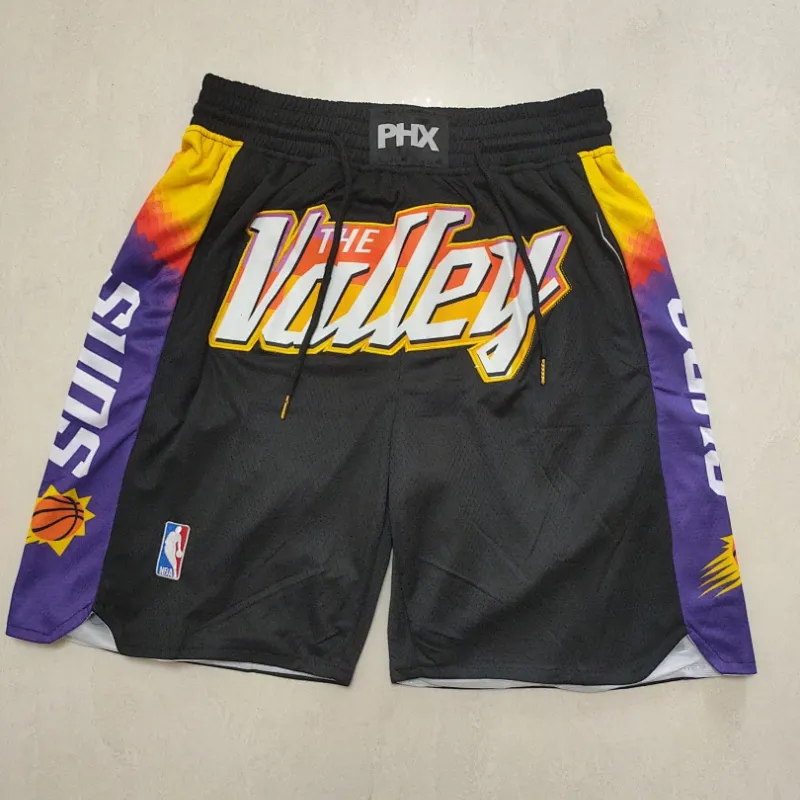 Phoenix Suns City Edition Pocket Black Basketball Shorts