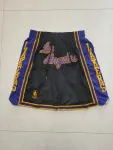 Pantaloncini da basket neri "Throwback" dei Los Angeles Lakers, modello da tasca Los Angeles Lakers Throwback Pocket Black Basketball Shorts