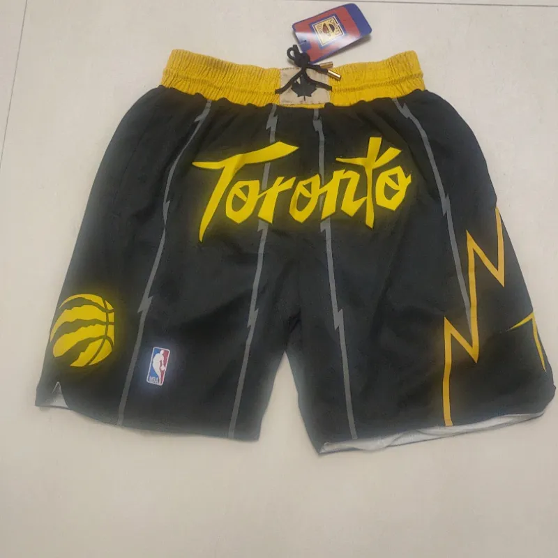 Calções de basquetebol pretos «City Edition» dos Toronto Raptors