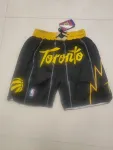 Calções de basquetebol pretos de bolso «City Edition» dos Toronto Raptors Calções de basquetebol pretos «City Edition» dos Toronto Raptors