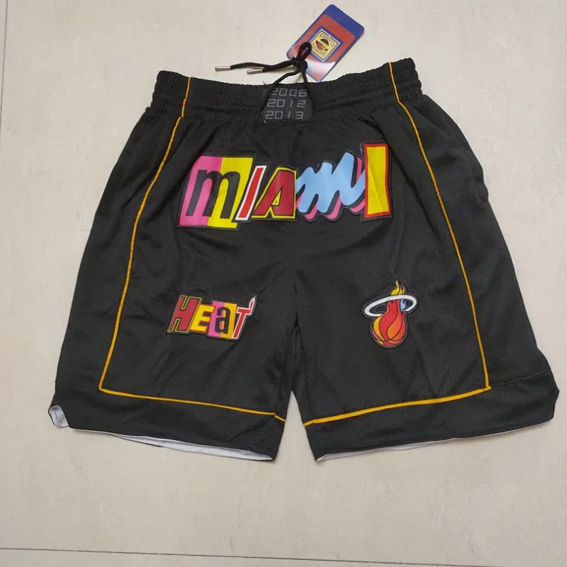 Miami Heat City Edition Pocket Black Basketball Shorts
