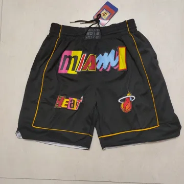 Short de basket-ball Miami Heat « City Edition » noir, coupe pocket