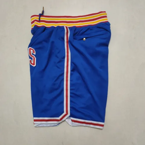 Pantaloncini da basket blu "Throwback" dei Golden State Warriors per il 75° anniversario