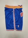 Pantaloncini da basket blu "Throwback" dei Golden State Warriors per il 75° anniversario