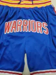 Pantaloncini da basket blu "Throwback" dei Golden State Warriors per il 75° anniversario
